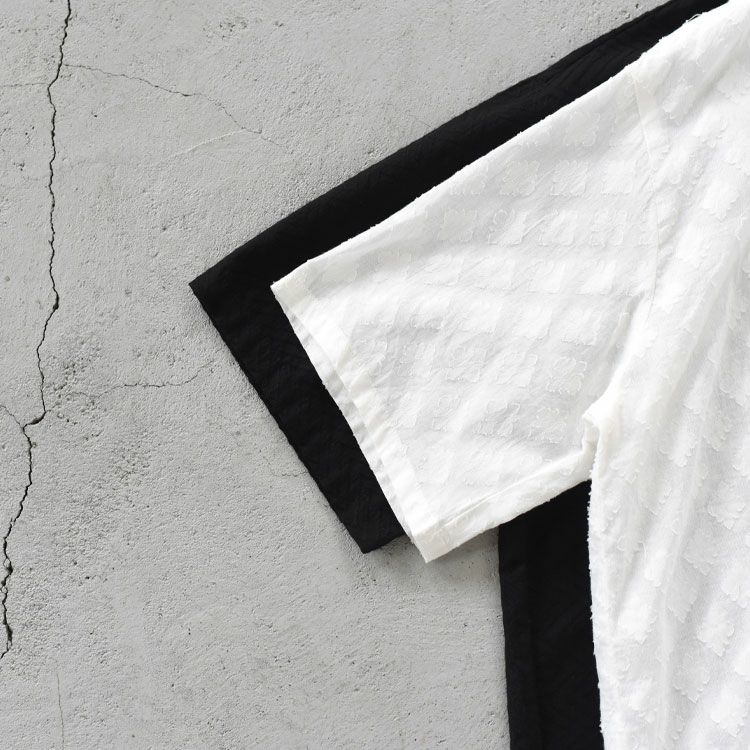 cut jacquard half sleeve shirt カットジャカードハーフスリーブシャツ