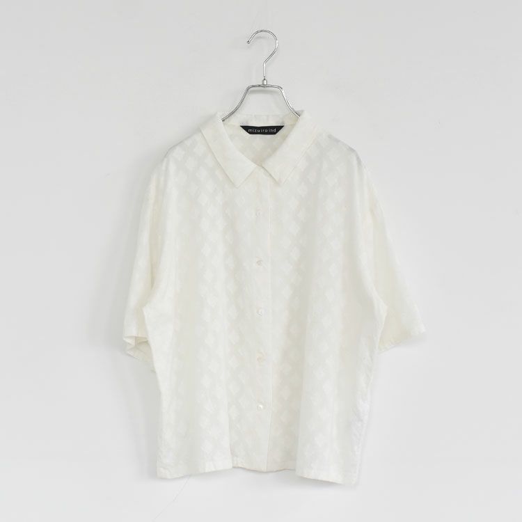 cut jacquard half sleeve shirt カットジャカードハーフスリーブシャツ