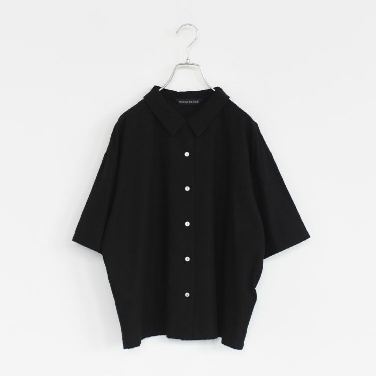 cut jacquard half sleeve shirt カットジャカードハーフスリーブシャツ