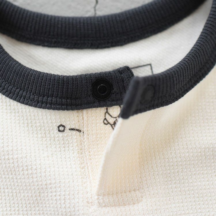 B Latch Pile Rompers & 2P Bib ラッチパイルロンパース＆2Pピブ（ベビー）