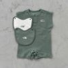 B Latch Pile Rompers & 2P Bib ラッチパイルロンパース＆2Pピブ（ベビー）
