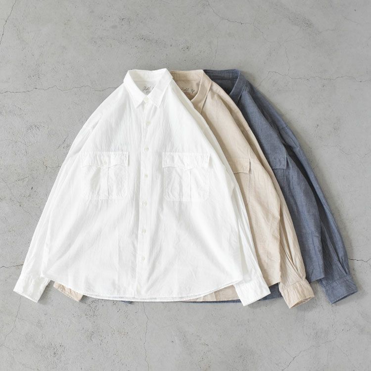 ROLL UP CHAMBRAY SHIRT ロールアップシャンブレーシャツ/PORTER