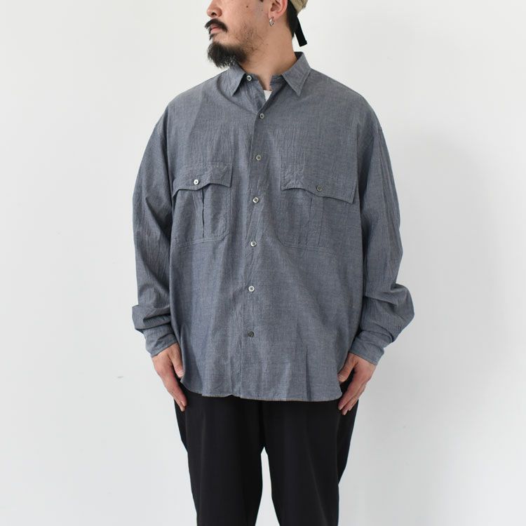 ROLL UP CHAMBRAY SHIRT ロールアップシャンブレーシャツ
