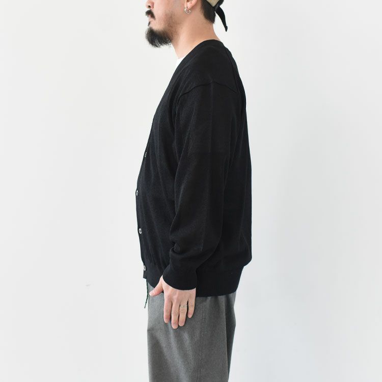 WASHI KNIT CD 和紙メッシュカーディガン