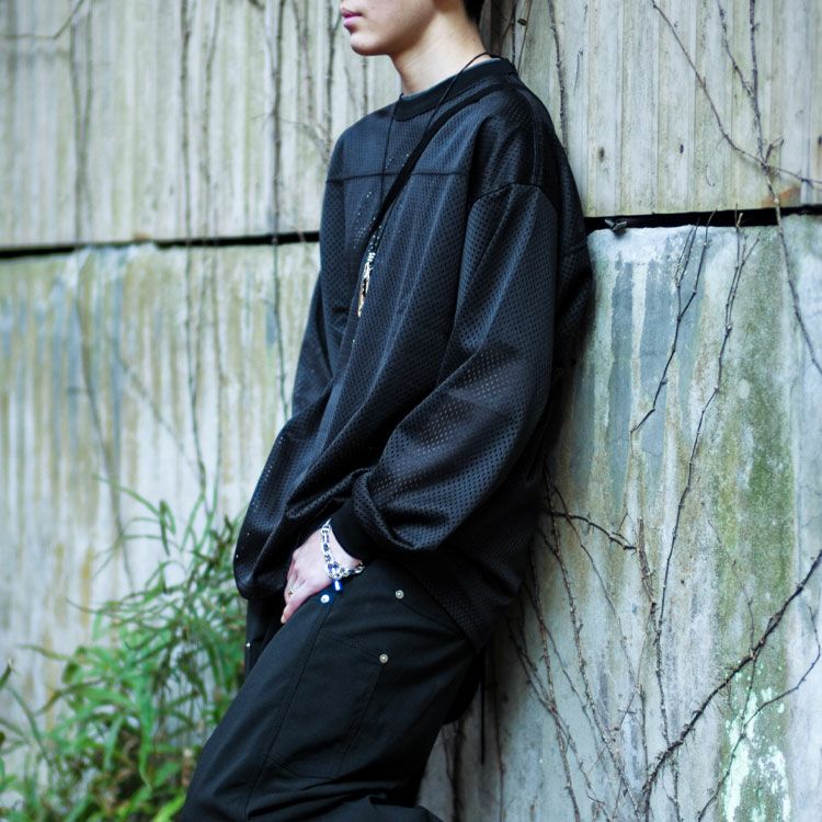 BINGOYA-MESH C/N TEE L/S BINGOYA別注メッシュクルーネック長袖Tシャツ