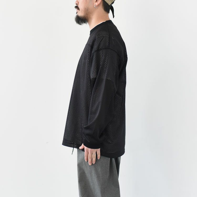 BINGOYA-MESH C/N TEE L/S BINGOYA別注メッシュクルーネック長袖Tシャツ