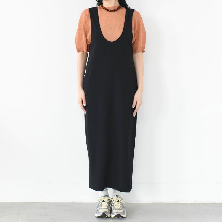 Twill Uneck Onepiece ツイルユーネックワンピース