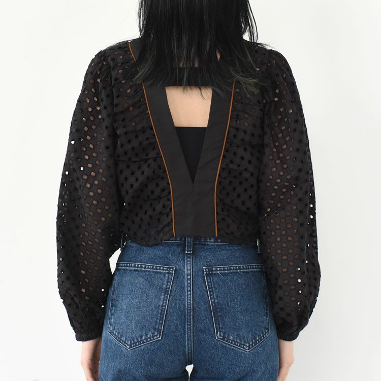 Volume Cutwork Blouse ボリュームカットワークブラウス
