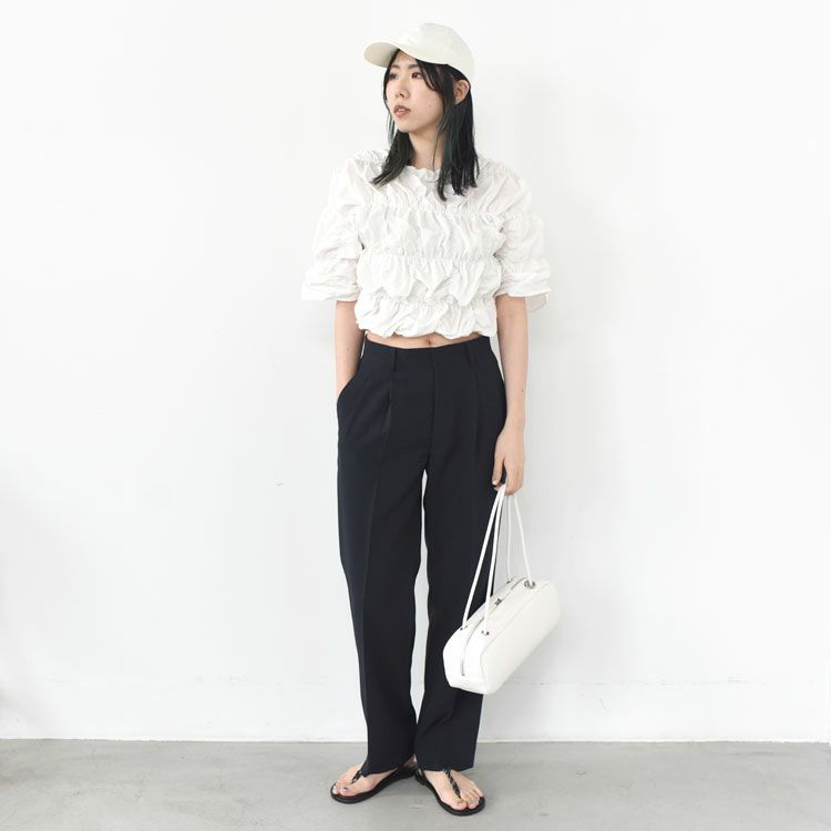 Typewriter Shirring Tops タイプライターシャーリングトップス