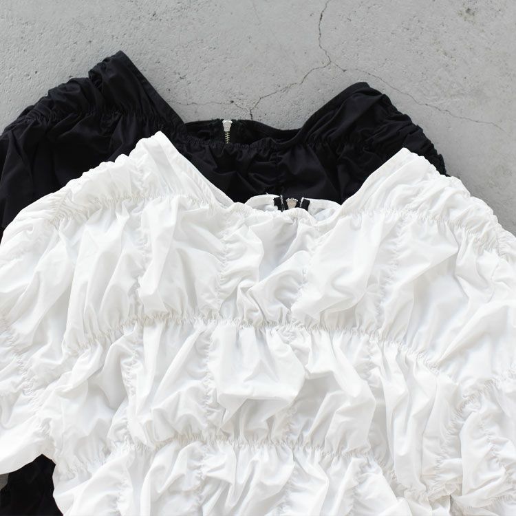 Typewriter Shirring Tops タイプライターシャーリングトップス