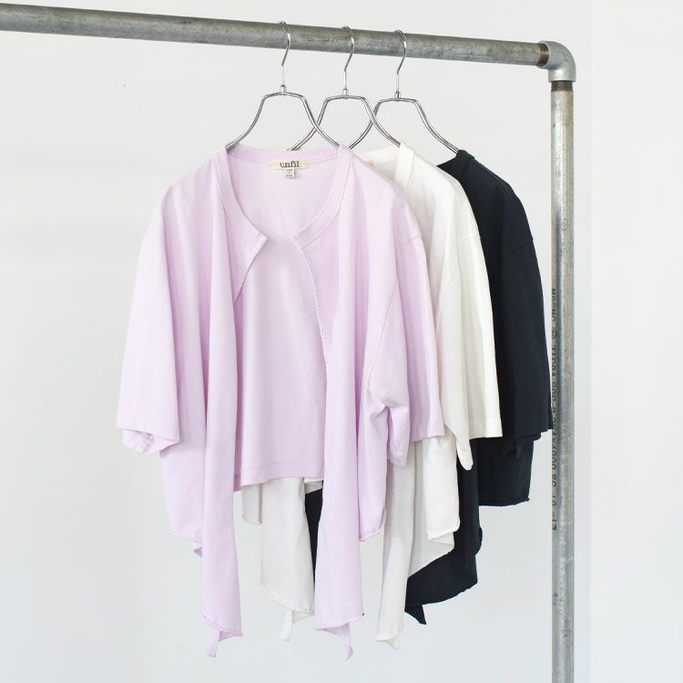 dry touch cotton jersey front-tie T-cardigan ドライタッチ コットンジャージー フロントタイ ティーカーディガン