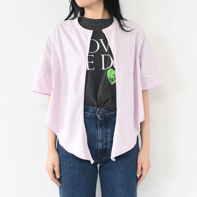 dry touch cotton jersey front-tie T-cardigan ドライタッチ コットンジャージー フロントタイ ティーカーディガン