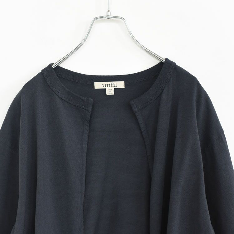 dry touch cotton jersey front-tie T-cardigan ドライタッチ コットンジャージー フロントタイ ティーカーディガン