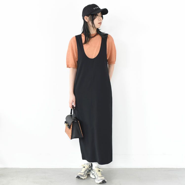 high-count linen oversized knit-Tee ハイカウント リネン オーバーサイズ ニットTシャツ