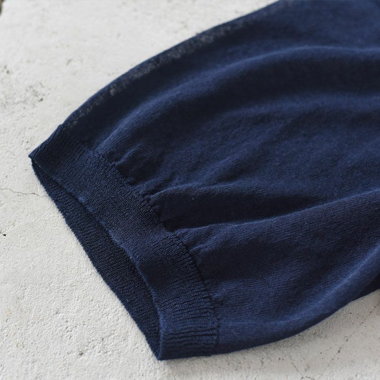 high-count linen oversized knit-Tee ハイカウント リネン オーバーサイズ ニットTシャツ