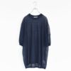 high-count linen oversized knit-Tee ハイカウント リネン オーバーサイズ ニットTシャツ