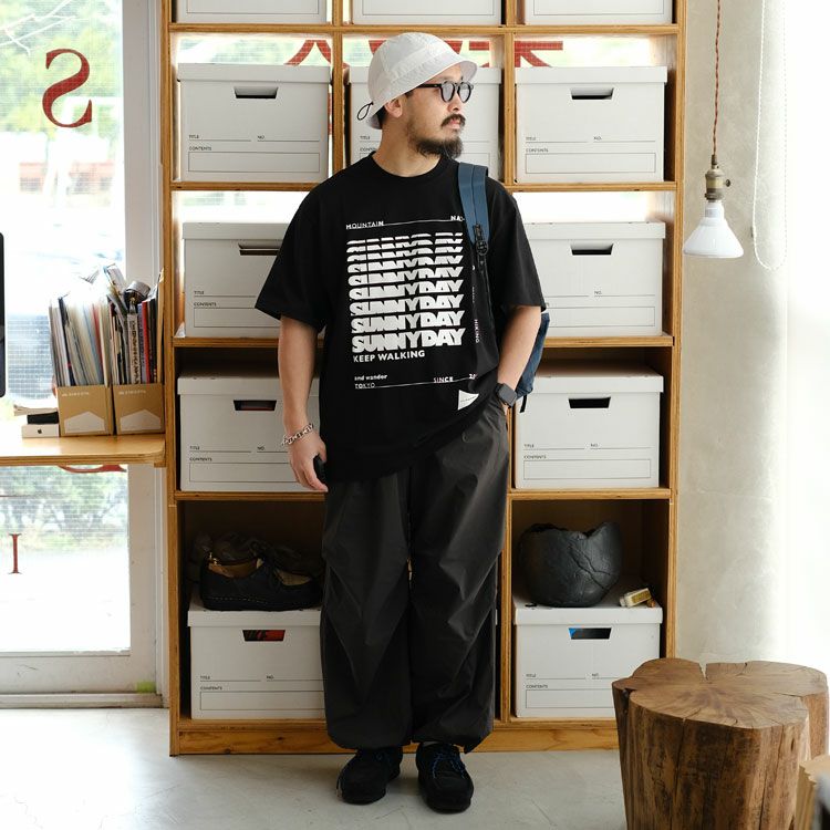 SUNNYDAY printed wide SS T サニーデイ プリント ワイド ショートスリーブティー