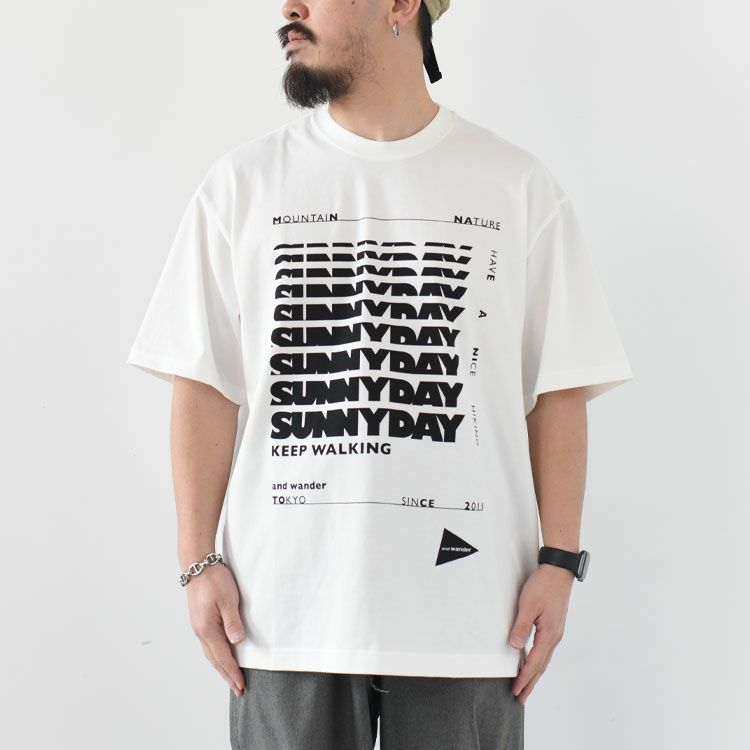 SUNNYDAY printed wide SS T サニーデイ プリント ワイド ショートスリーブティー