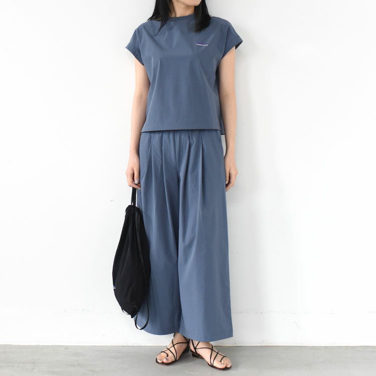 FRENCH SLEEVE SHIRT & WIDE PANTS SET フレンチスリーブシャツワイドパンツセット