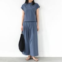 FRENCH SLEEVE SHIRT & WIDE PANTS SET フレンチスリーブシャツワイドパンツセット