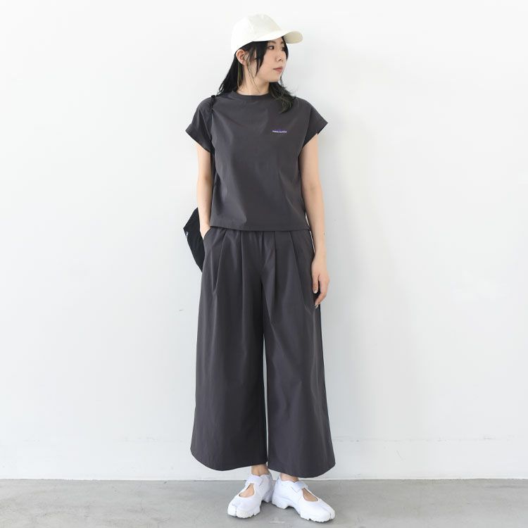 FRENCH SLEEVE SHIRT & WIDE PANTS SET フレンチスリーブシャツワイドパンツセット