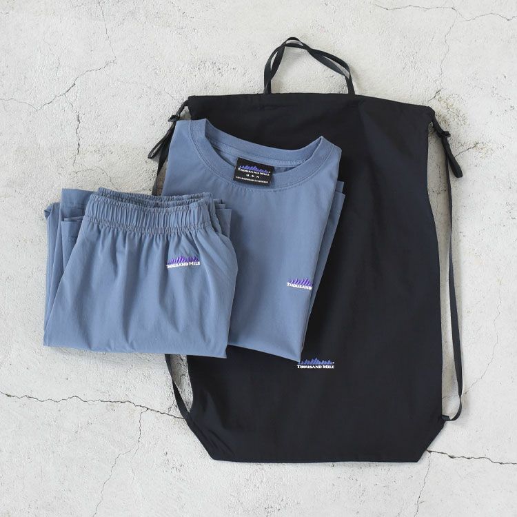 FRENCH SLEEVE SHIRT & WIDE PANTS SET フレンチスリーブシャツワイドパンツセット