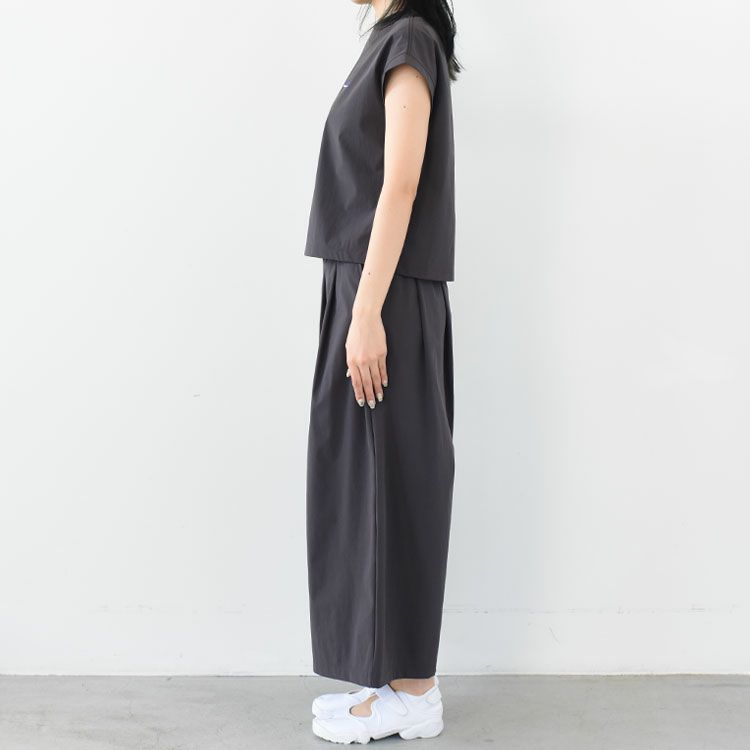 FRENCH SLEEVE SHIRT & WIDE PANTS SET フレンチスリーブシャツワイドパンツセット