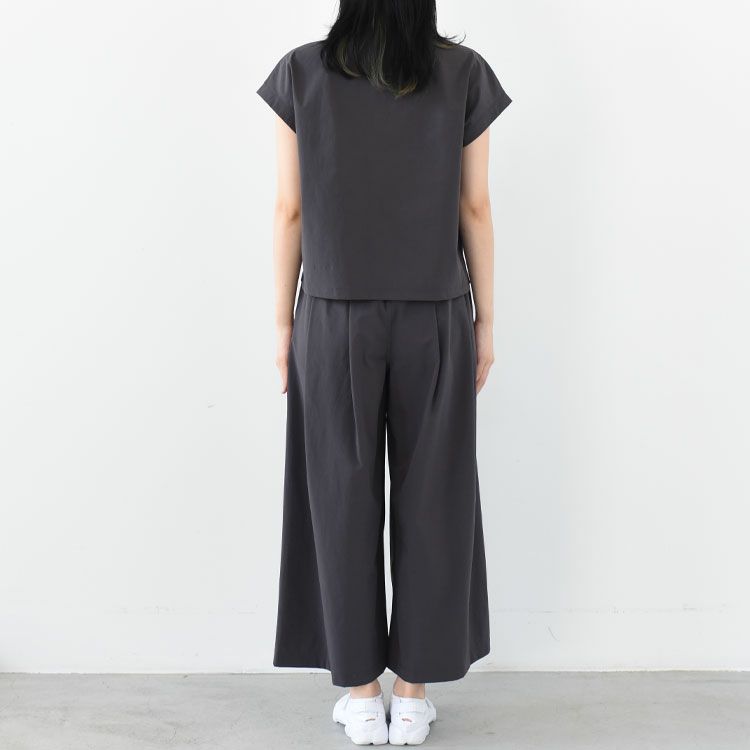 FRENCH SLEEVE SHIRT & WIDE PANTS SET フレンチスリーブシャツワイドパンツセット