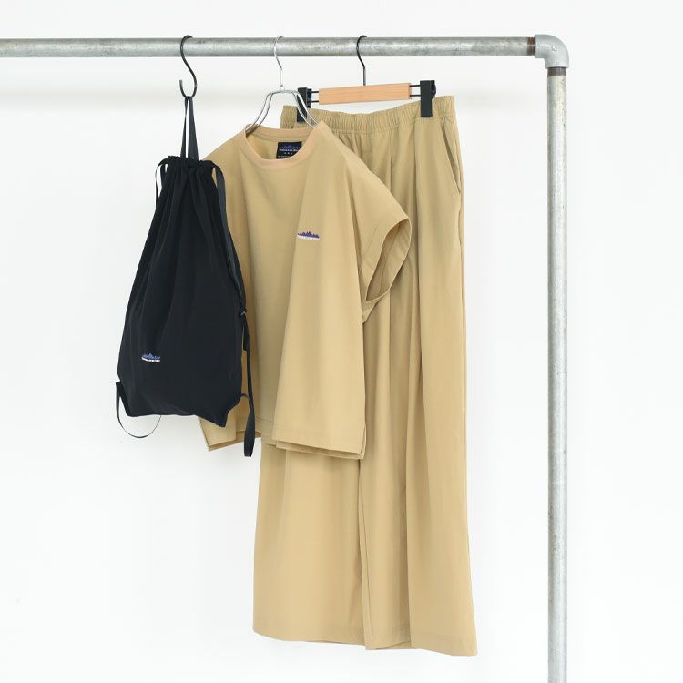 FRENCH SLEEVE SHIRT & WIDE PANTS SET フレンチスリーブシャツワイドパンツセット