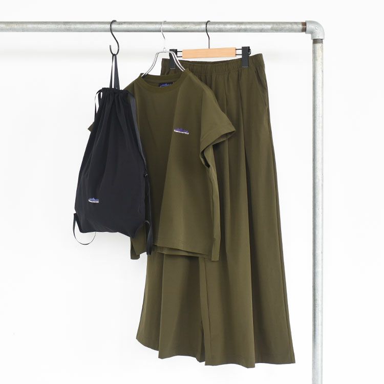 FRENCH SLEEVE SHIRT & WIDE PANTS SET フレンチスリーブシャツワイドパンツセット
