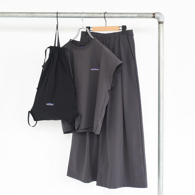 FRENCH SLEEVE SHIRT & WIDE PANTS SET フレンチスリーブシャツワイドパンツセット