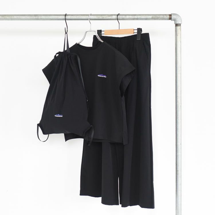 FRENCH SLEEVE SHIRT & WIDE PANTS SET フレンチスリーブシャツワイドパンツセット