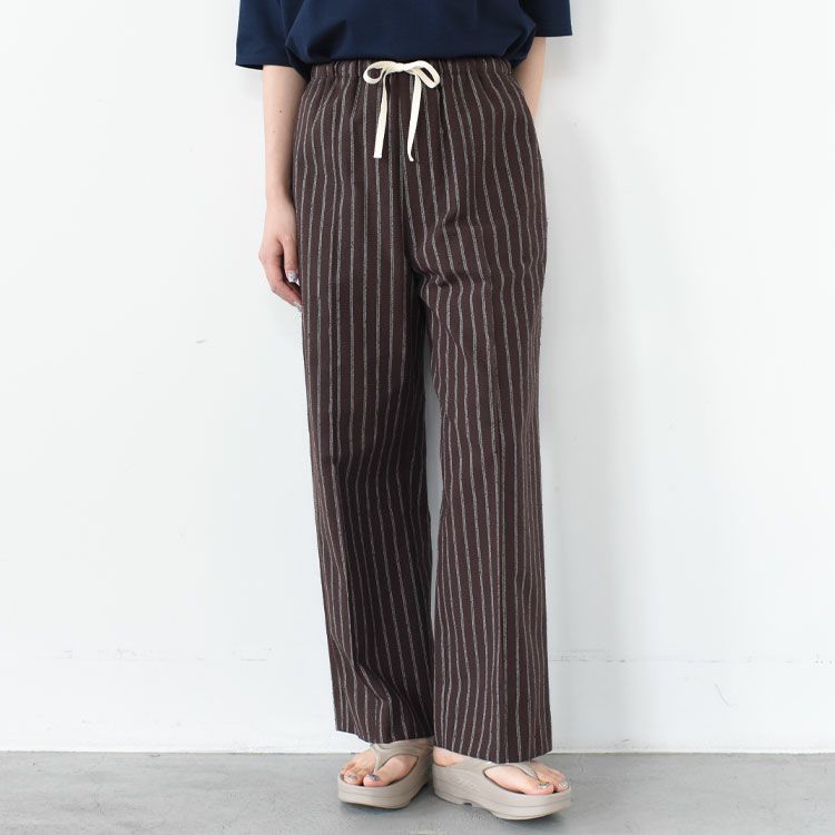 NOSTALGIC STRIPED WIDE PANTS ノスタルジックストライプワイドパンツ