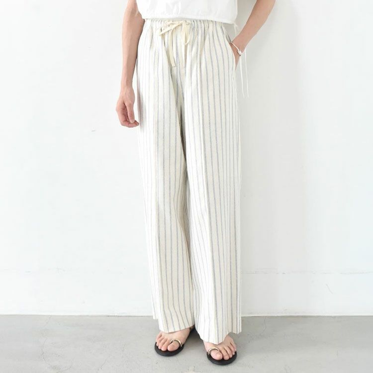 NOSTALGIC STRIPED WIDE PANTS ノスタルジックストライプワイドパンツ