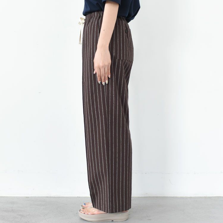 NOSTALGIC STRIPED WIDE PANTS ノスタルジックストライプワイドパンツ