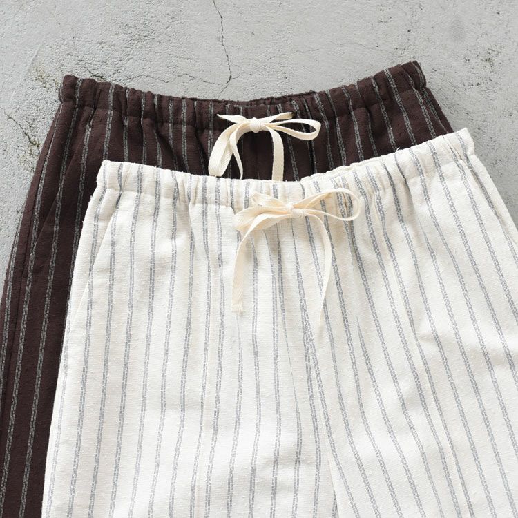 NOSTALGIC STRIPED WIDE PANTS ノスタルジックストライプワイドパンツ