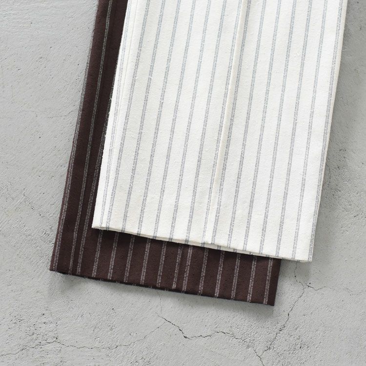 NOSTALGIC STRIPED WIDE PANTS ノスタルジックストライプワイドパンツ