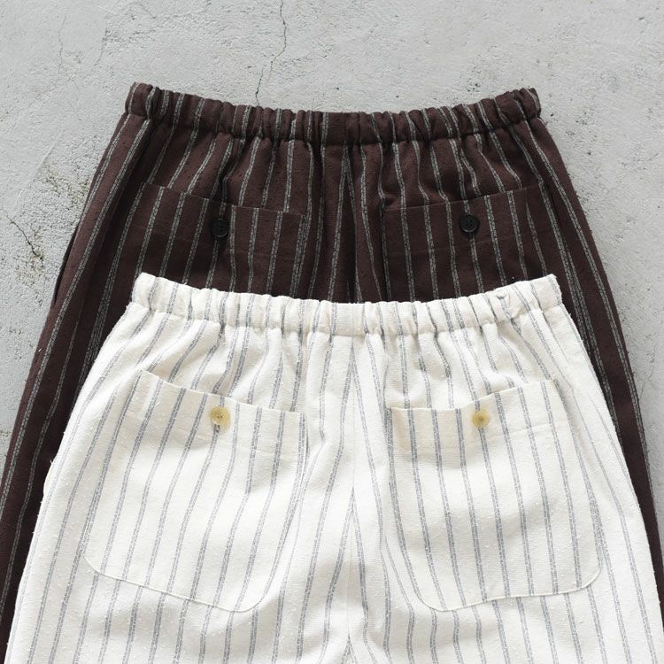 NOSTALGIC STRIPED WIDE PANTS ノスタルジックストライプワイドパンツ