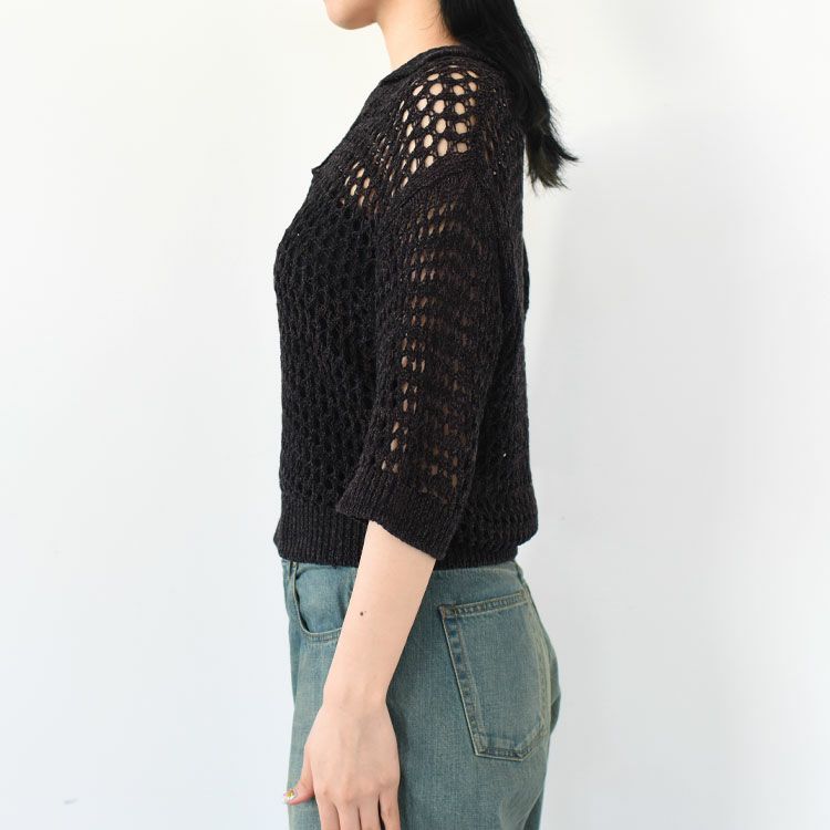 OPENWORK POLO KNIT オープンワークポロニット