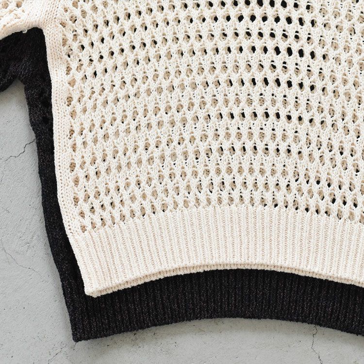 OPENWORK POLO KNIT オープンワークポロニット