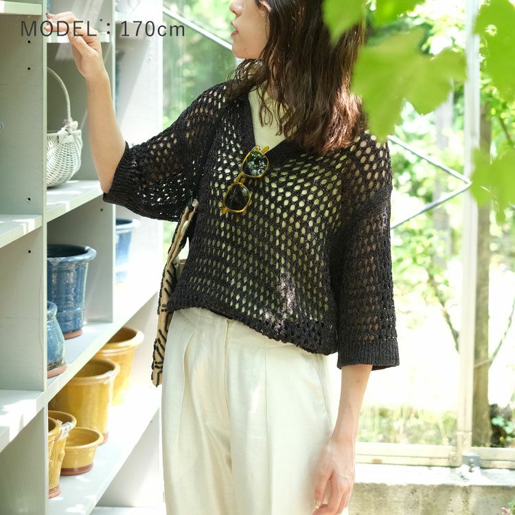 【新品未使用】オープンワークポロニット OPENWORK POLO KNIT – Shinzone