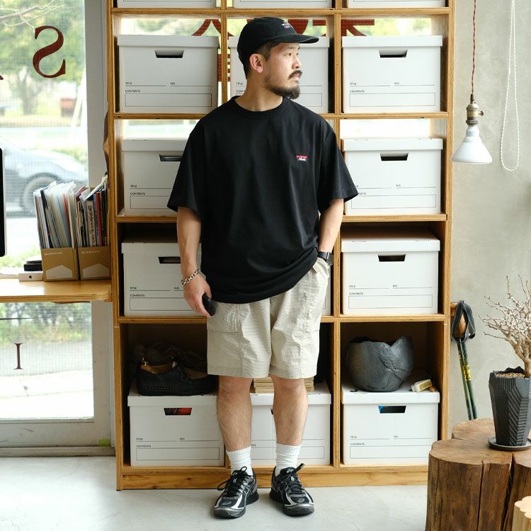 ECO HYBRID BOX LOGO EMBROIDERY TEE エコハイブリッドボックスロゴエンブロイダリーティー