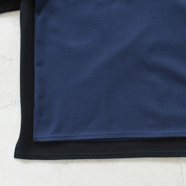 コットンサーフニットポロ衿ワイドプルオーバー