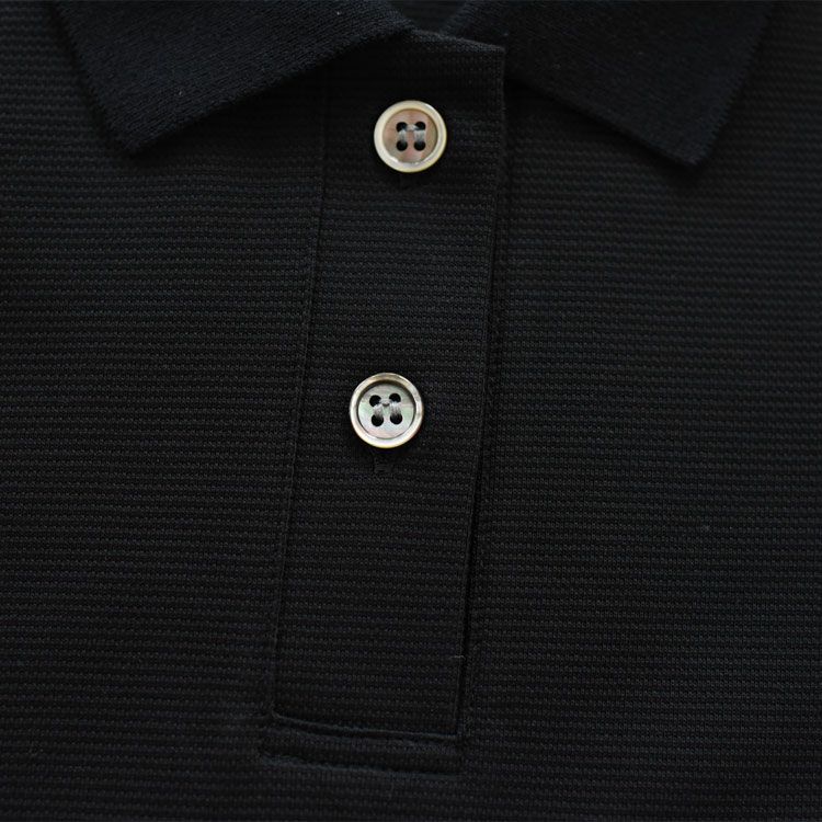 コットンサーフニットポロ衿ワイドプルオーバー