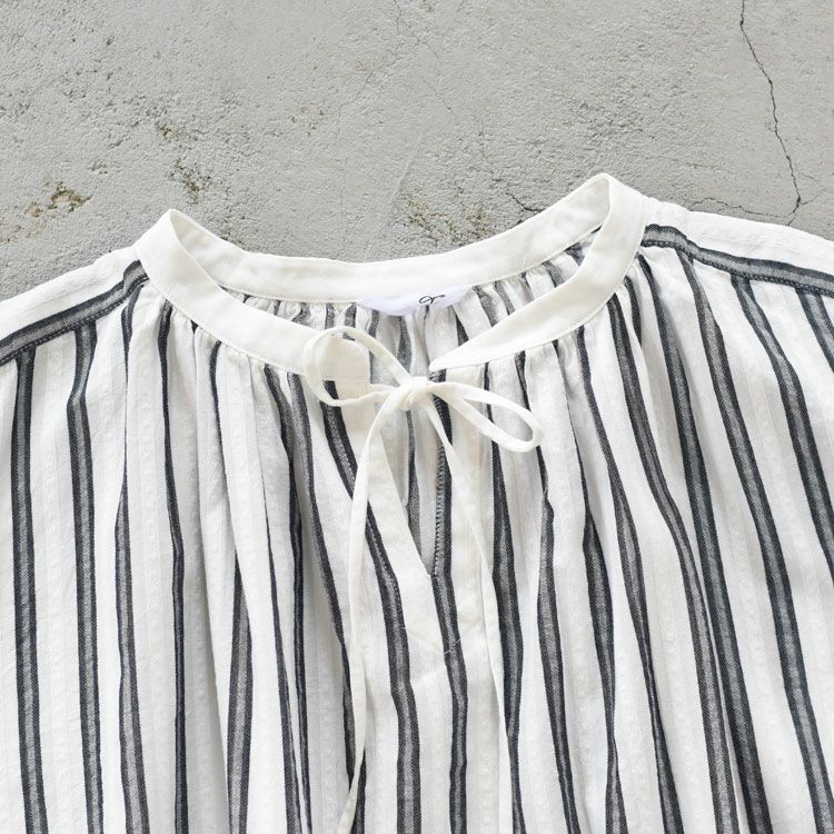 コットンドビーストライプスキッパーチュニック