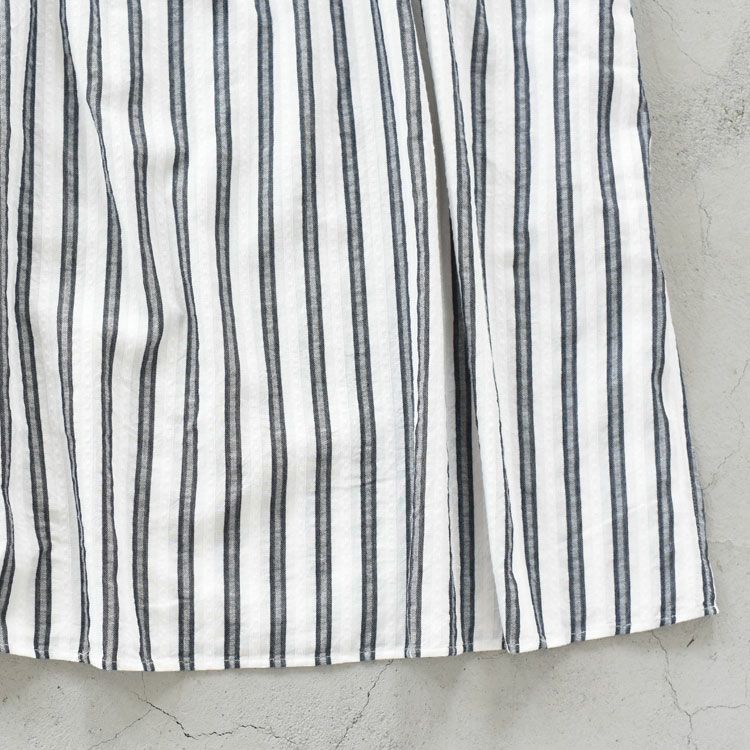 コットンドビーストライプスキッパーチュニック