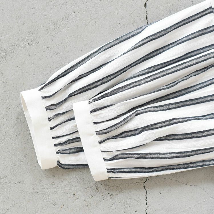 コットンドビーストライプスキッパーチュニック