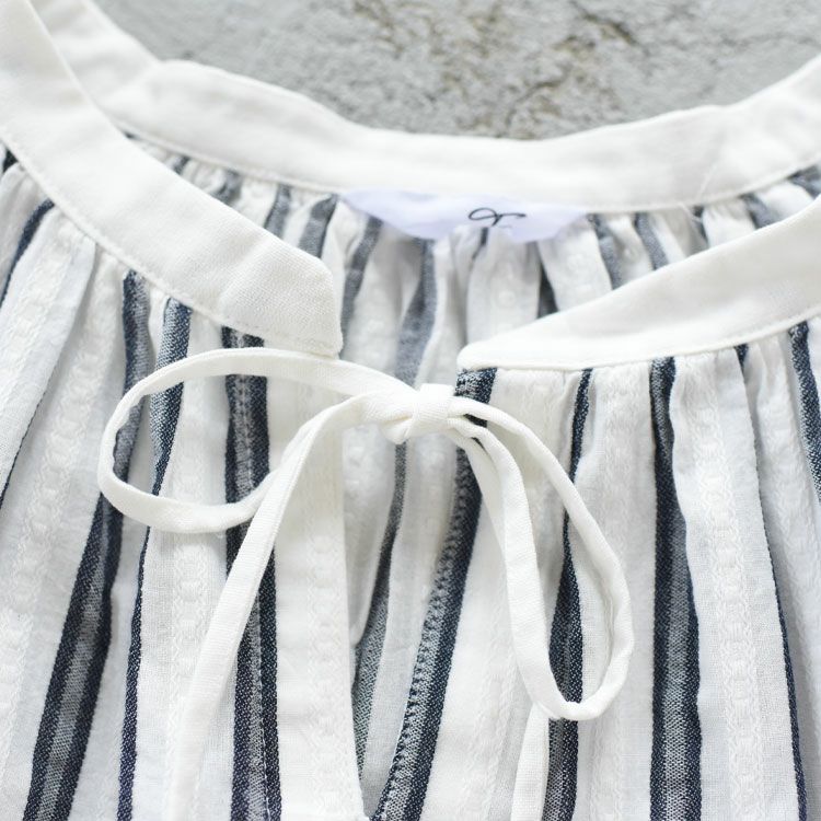 コットンドビーストライプスキッパーチュニック