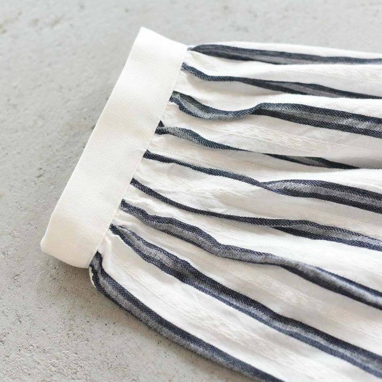 コットンドビーストライプスキッパーチュニック