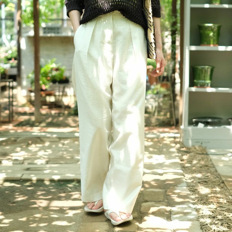 Sheer Tuck Pants シアータックパンツ